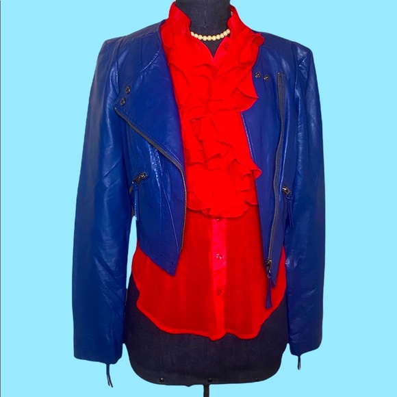 Free People Jackets & Blazers - Free People Vegan Leather Jacket, Size 0, EUC